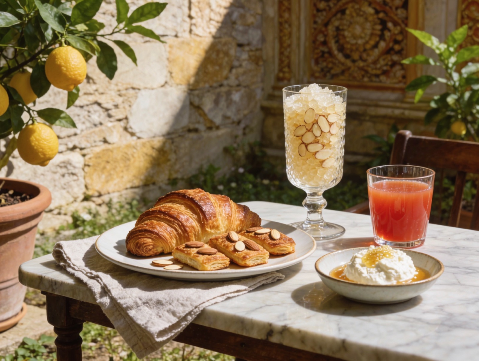 Nel cortile, dalle otto alle dieci e mezza